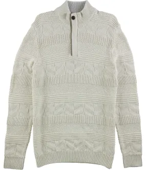 Tasso Elba Mens Quarter Zip Knit Sweater, TW1