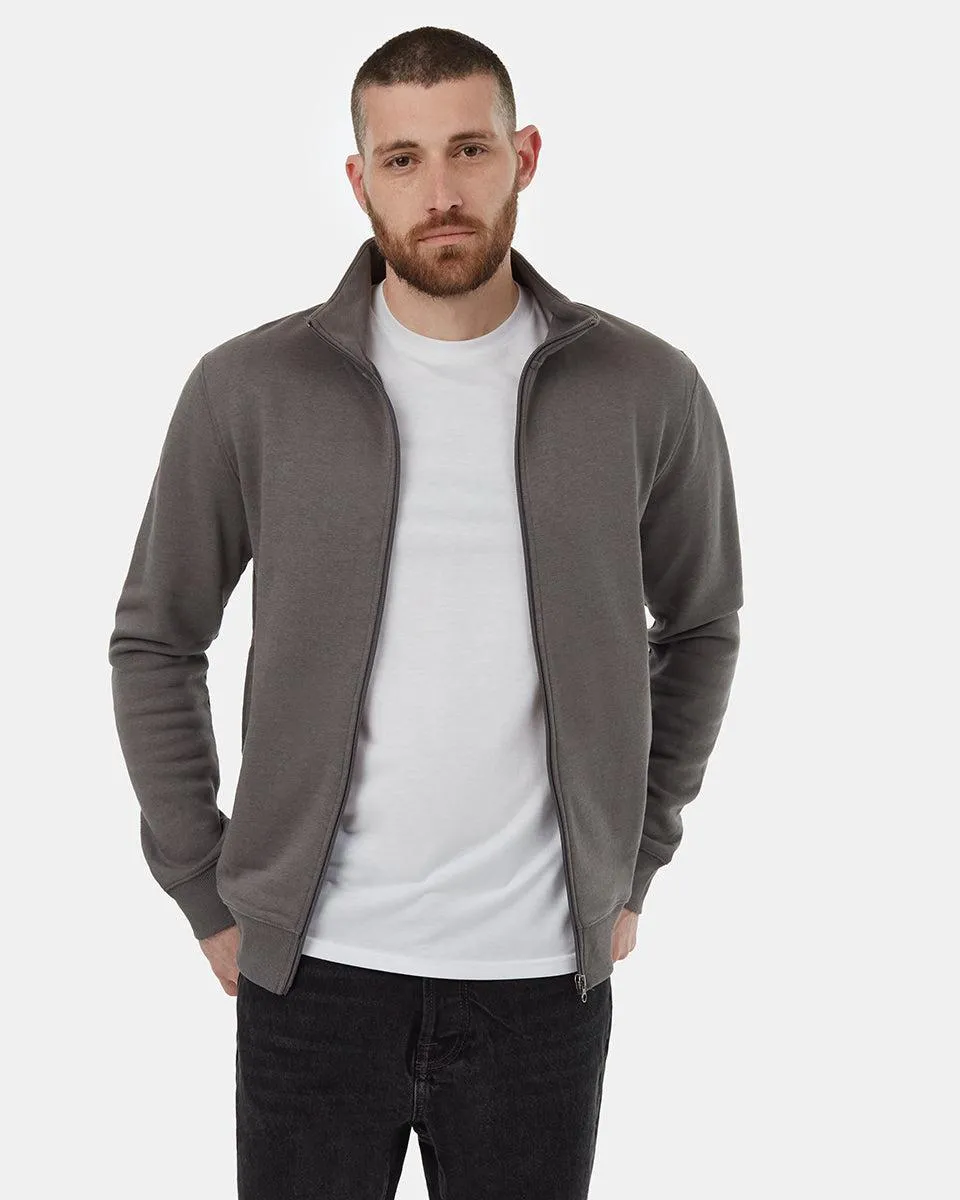 Tentree SeaFleece Full Zip In Granite Grey