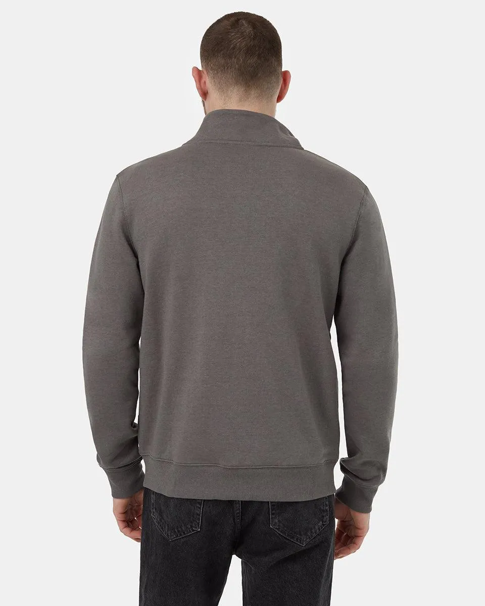 Tentree SeaFleece Full Zip In Granite Grey