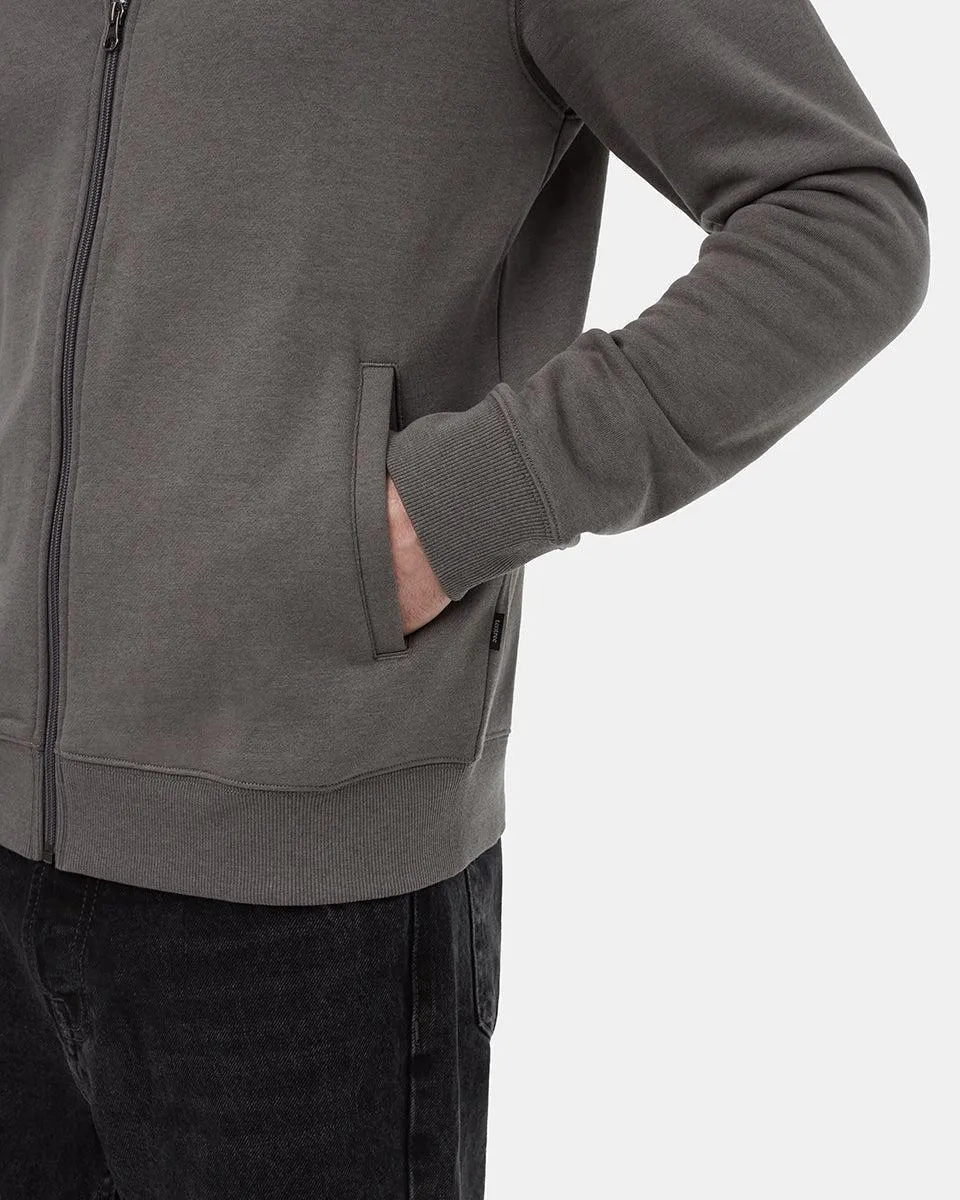 Tentree SeaFleece Full Zip In Granite Grey