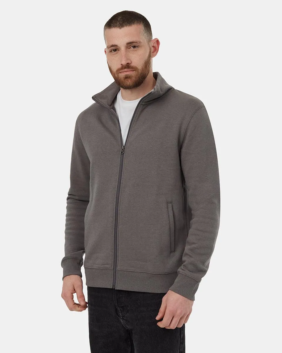 Tentree SeaFleece Full Zip In Granite Grey