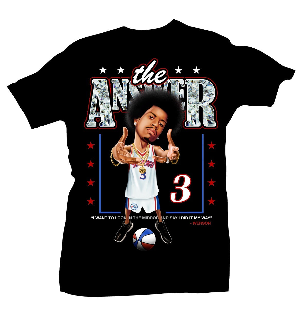 The Answer (Allen iverson) Black Tee