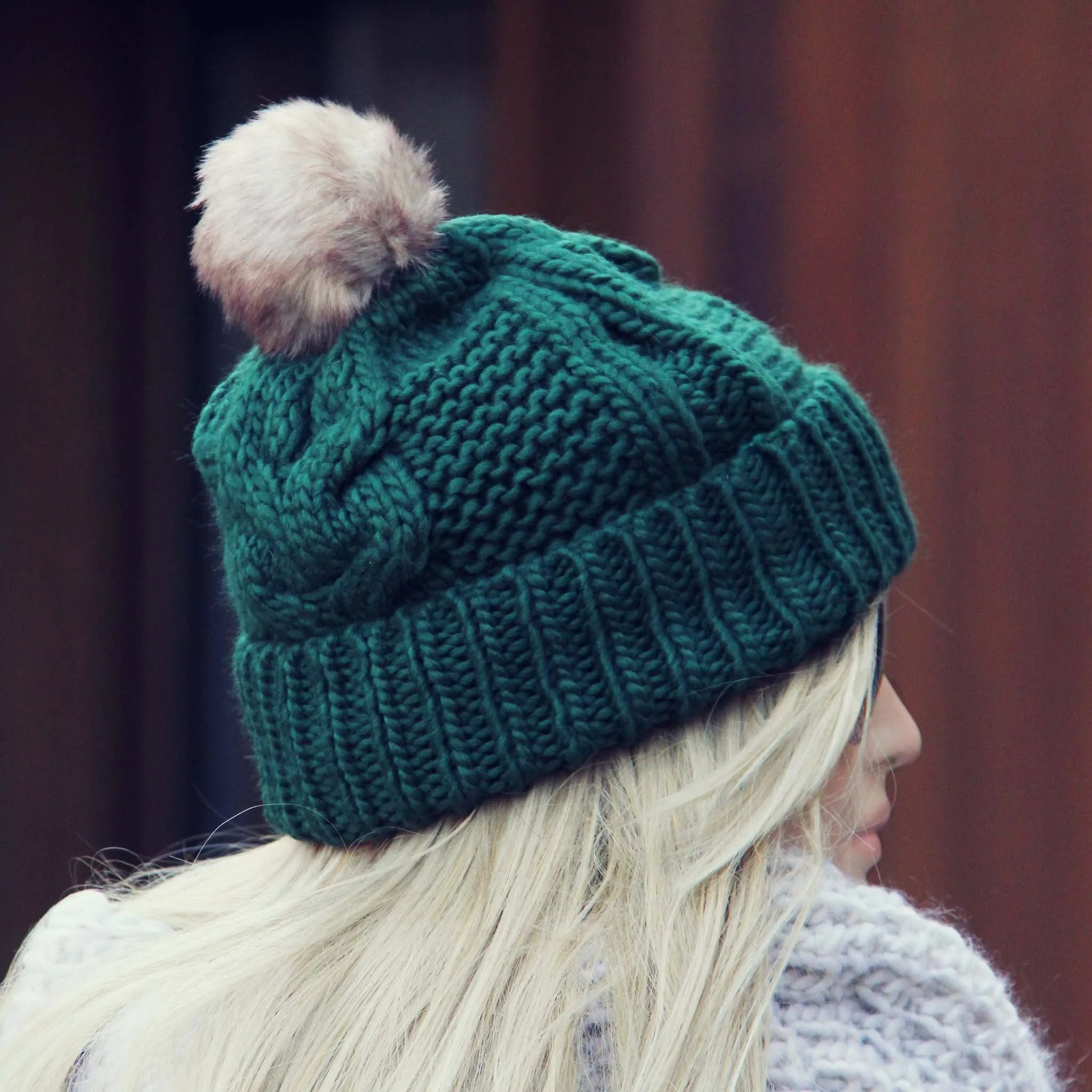 The Ashton Beanie in Green