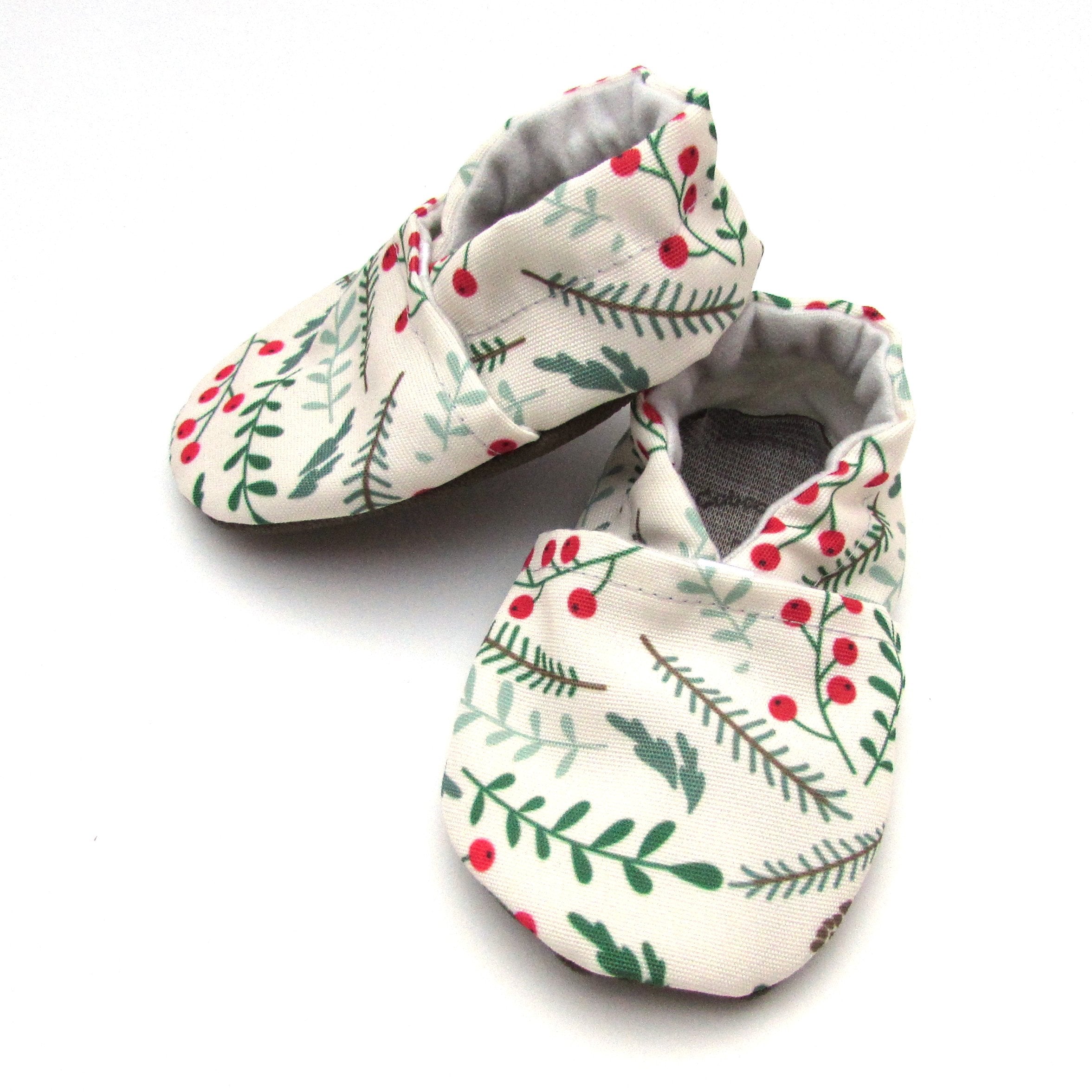 Winter Foliage Eco-Canvas Baby Shoes