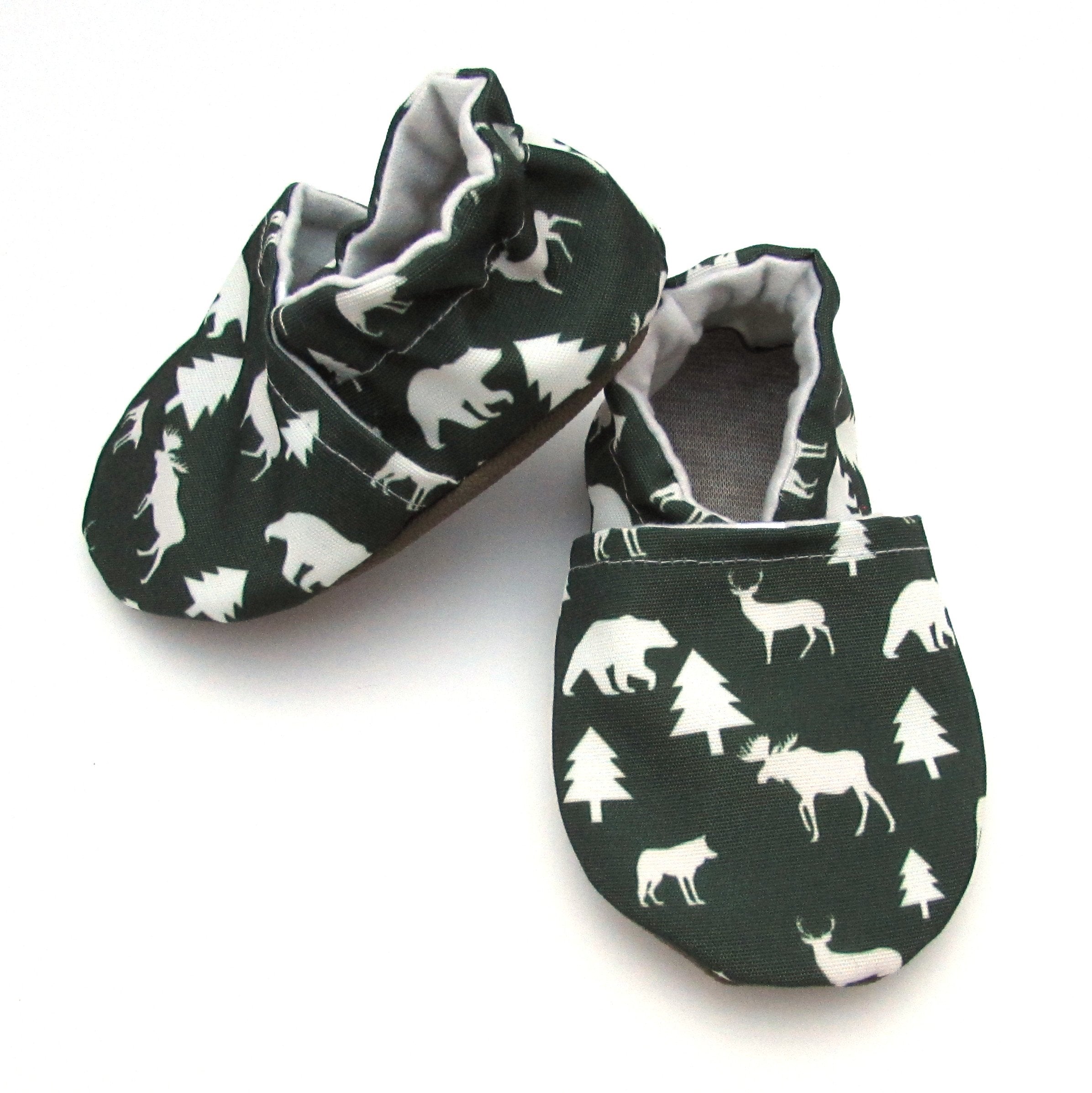 Winter Woods Eco-Canvas Baby Shoes