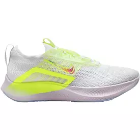 Women's Nike Zoom Fly 4 Premium, White/Platinum Tint-Barely Green-Volt, 7.5 B Medium