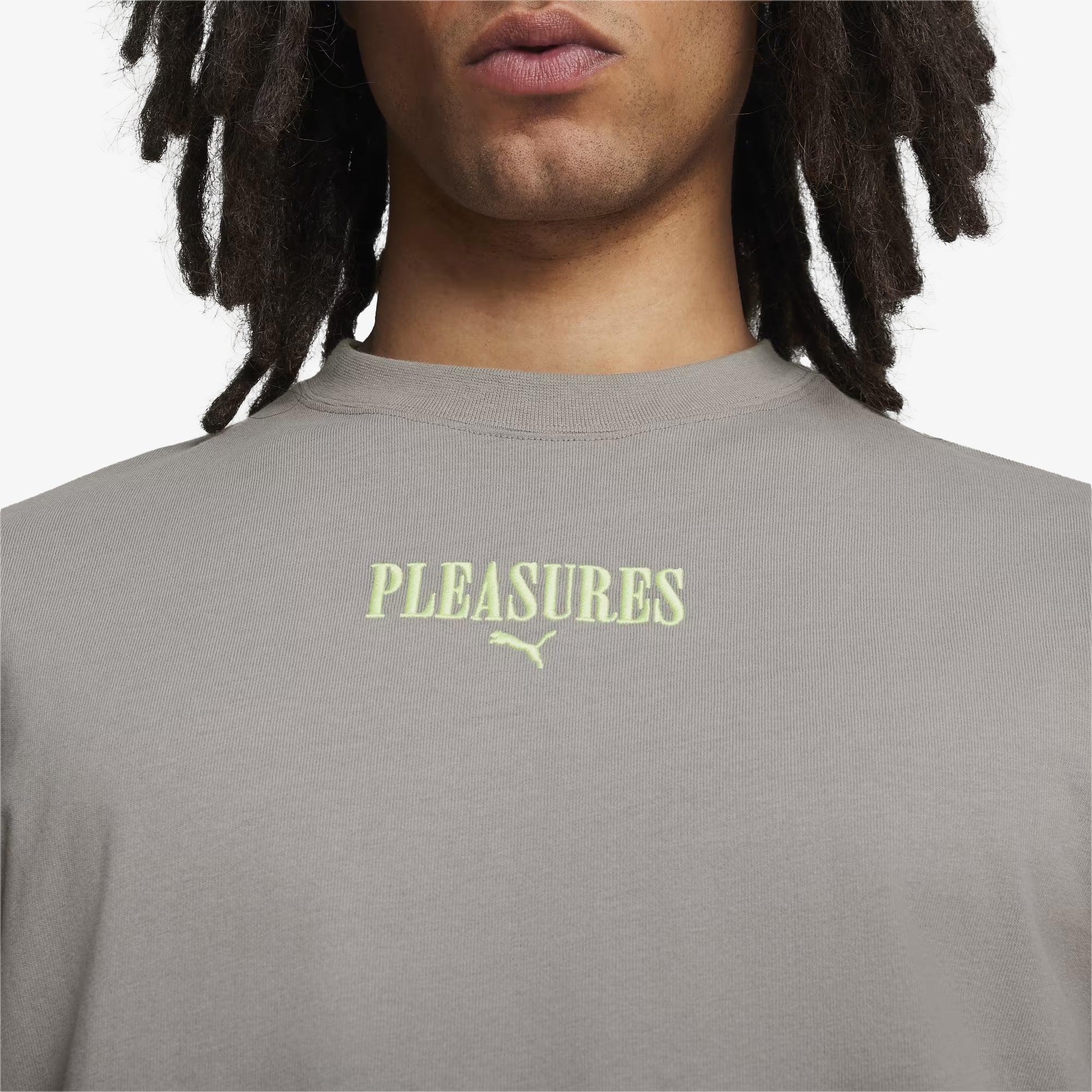 x PLEASURES GRAPHIC TEE 'STORMY SLATE'