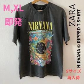 ZARA  |RIPPED NIRVANA © T-SHIRT