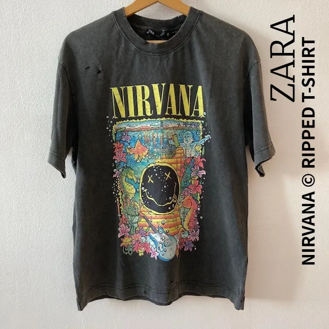 ZARA  |RIPPED NIRVANA © T-SHIRT