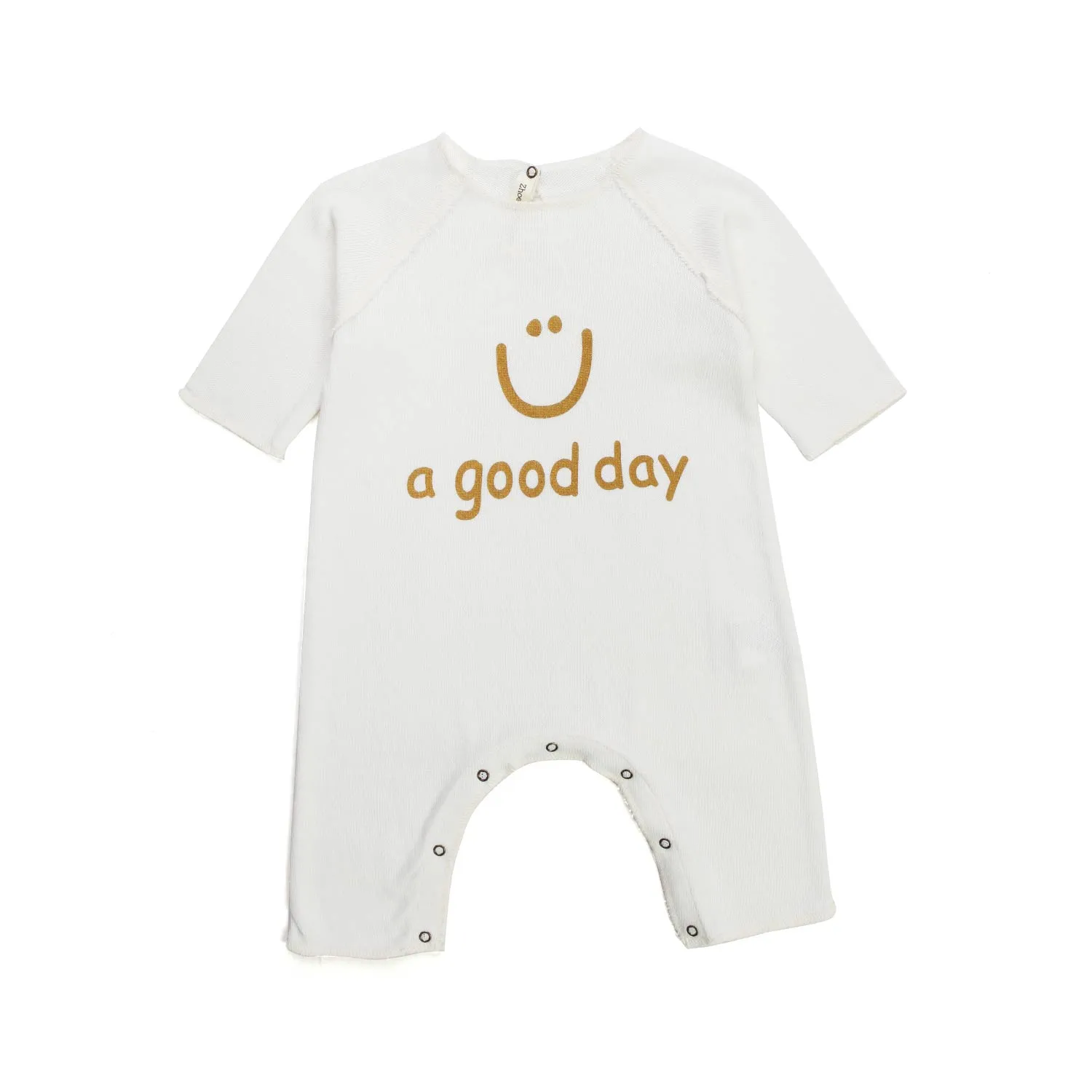 Zhoe & Tobiah Baby Cotton Cream Romper